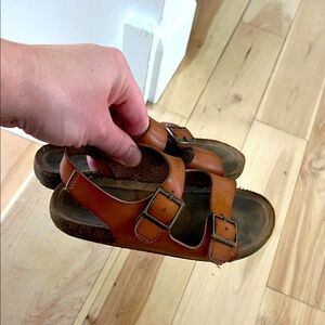 Cat & Jack Brown Double-Buckle Kids Sandals